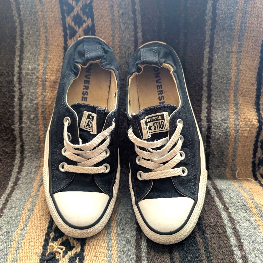 Converse Black Canvas Sneakers